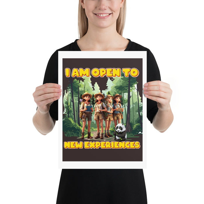 I am open to new experiences - 12 x 16 Poster - 70510601