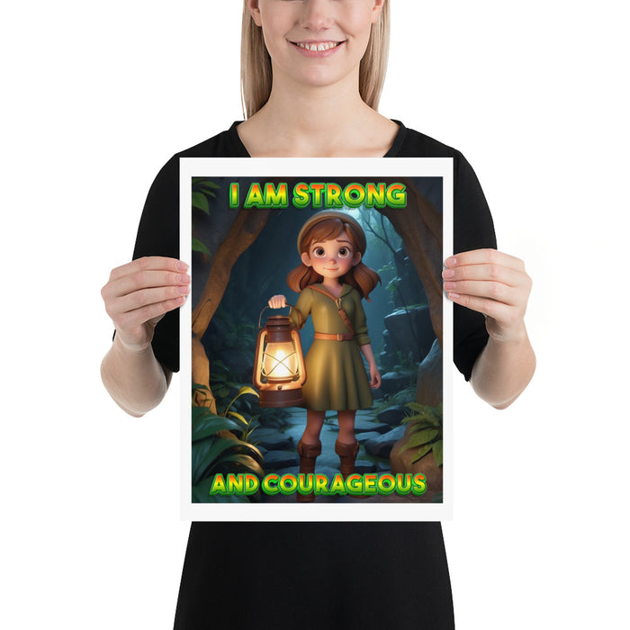 I am strong and courageous - 12 x 16 Poster - 80310601