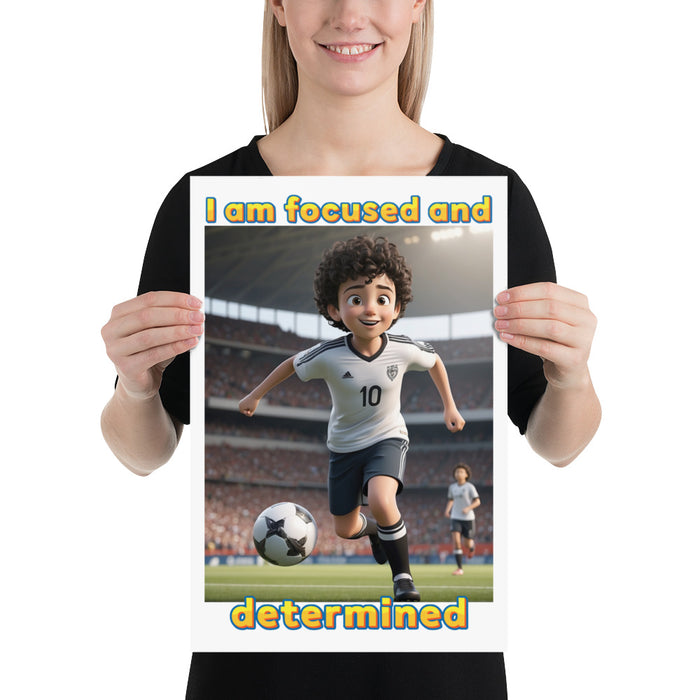 I am focused and determined - 12 x 18 Poster - 50310301