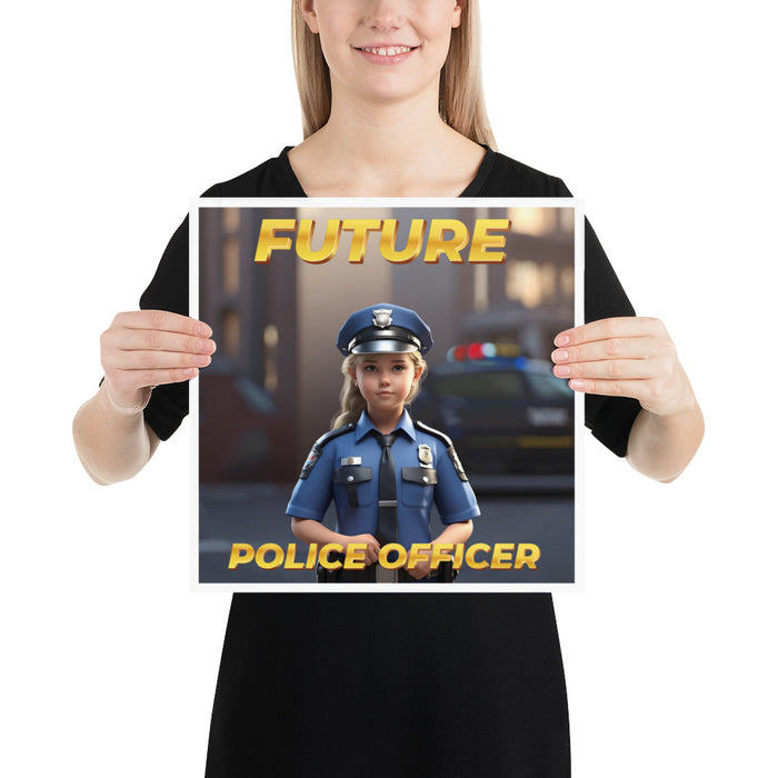 Future Police Officer 2 - 14 x 14 Poster - 10210201