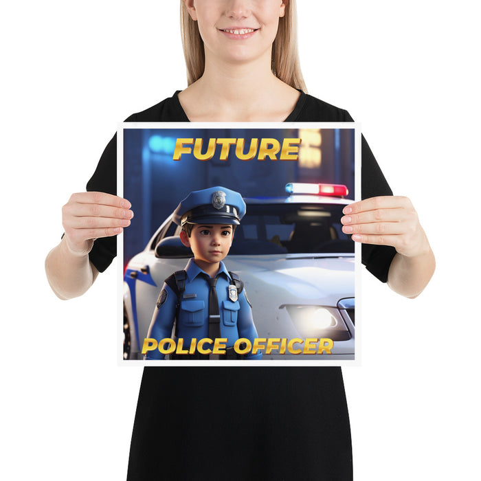 Future Police Officer - 14 x 14 Poster - 10210201