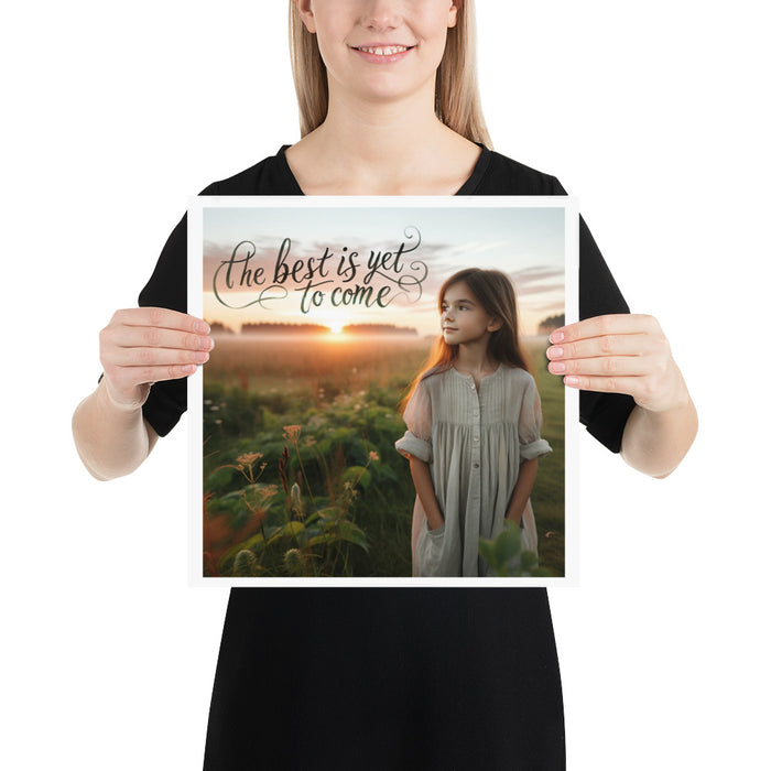 The best is yet to come 3 - 14 x 14 Poster - 30630201