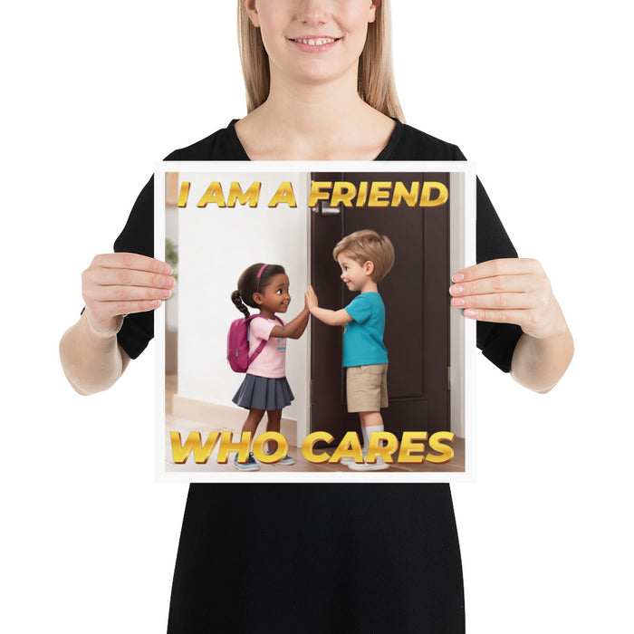 I am a friend who cares - 14 x 14 Poster - 40310201