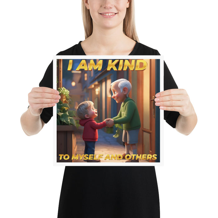 I am kind to myself and others - 14 x 14 Poster - 40210201