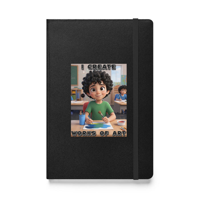 I create works of art 2 - Hardcover Bound Lined Notebook - 20310401