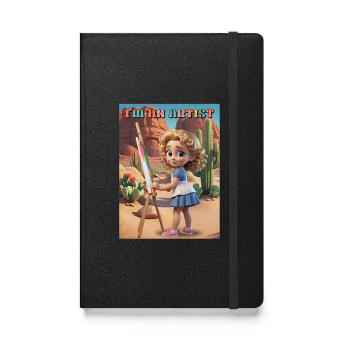 I'm an artist - Hardcover Bound Lined Notebook - 20610401