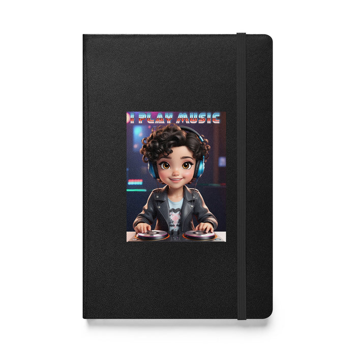 I play music - Hardcover Bound Lined Notebook - 20410401