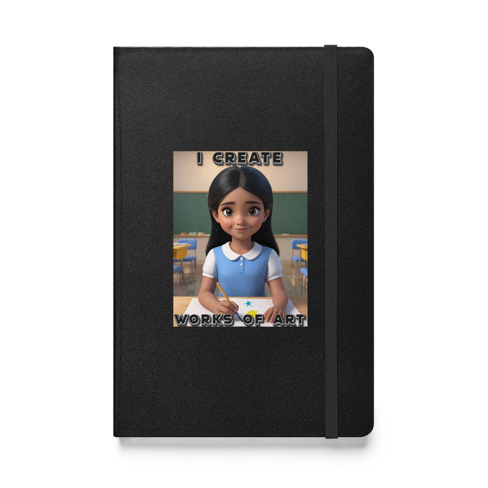 I create works of art - Hardcover Bound Lined Notebook - 20310401