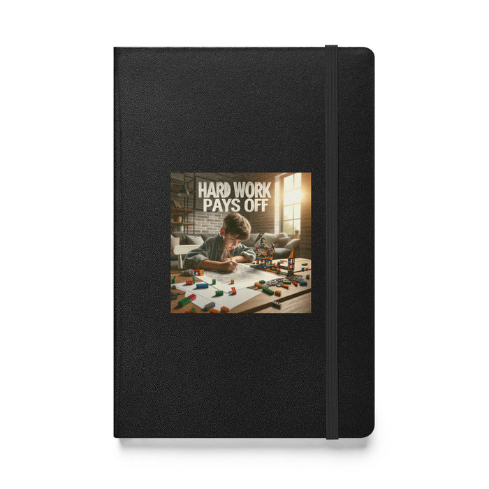 Hard work pays off 3 - Hardcover Bound Lined Notebook - 30830401