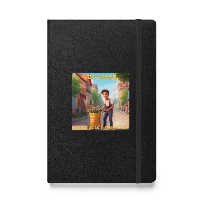 You make a difference every day - Hardcover Bound Lined Notebook - 40610401