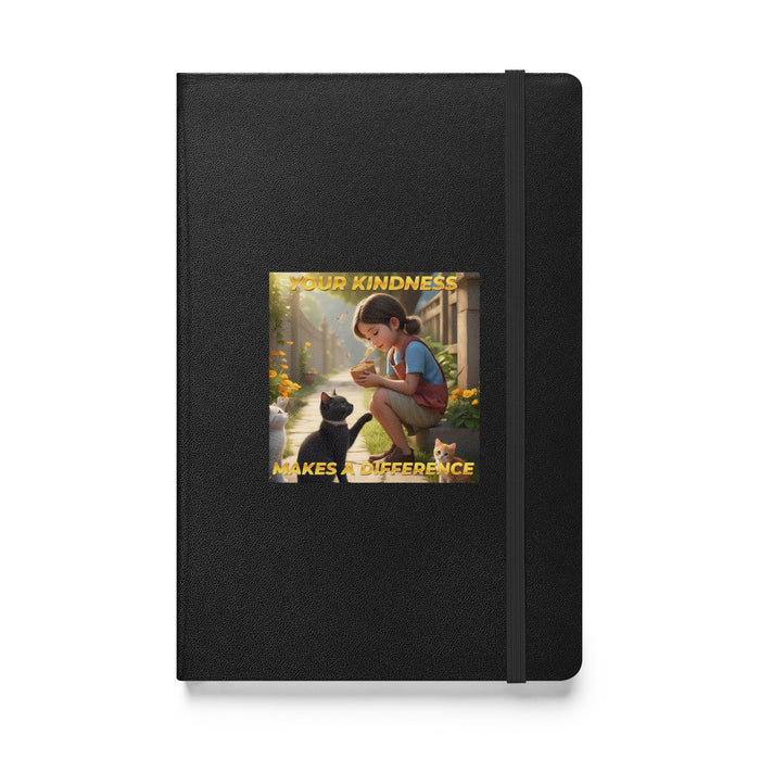 Your kindness makes a difference - Hardcover Bound Lined Notebook - 40510401