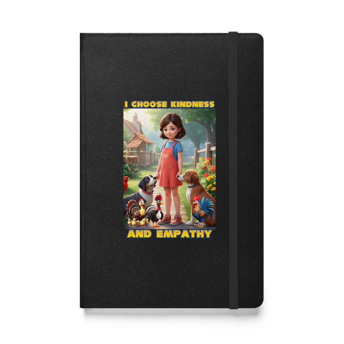 I choose kindness and empathy 3 - Hardcover Bound Lined Notebook - 40130401