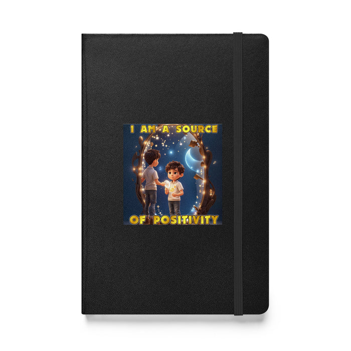 I am a source of positivity - Hardcover Bound Lined Notebook - 70710401