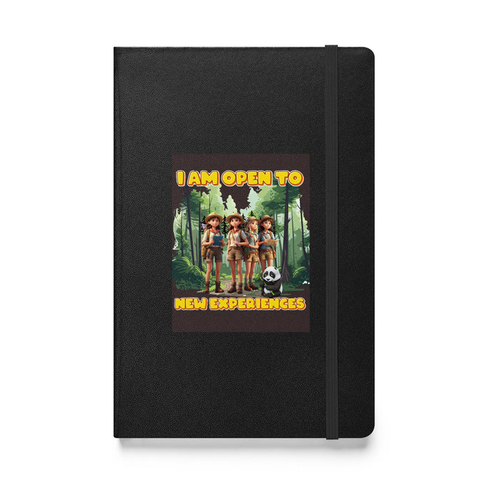 I am open to new experiences - Hardcover Bound Lined Notebook - 70510401