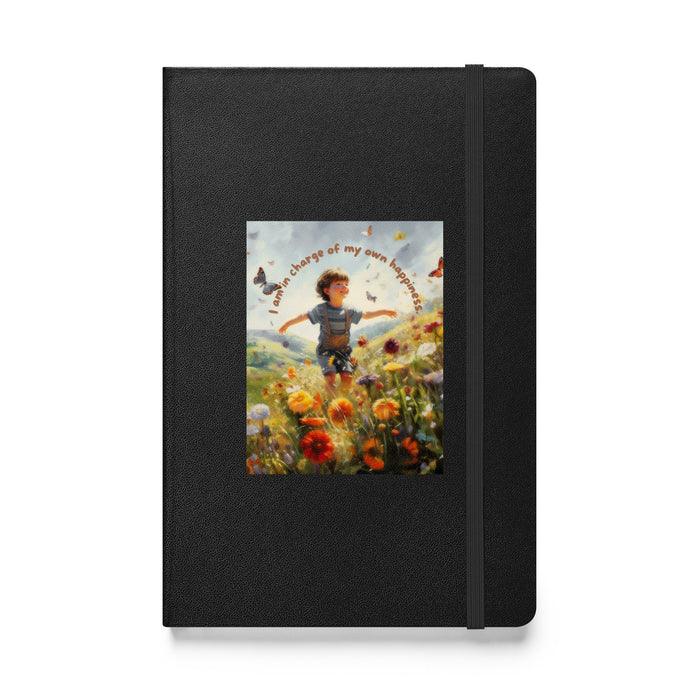 I am in charge of my own happiness 3 - Hardcover Bound Lined Notebook - 80730401