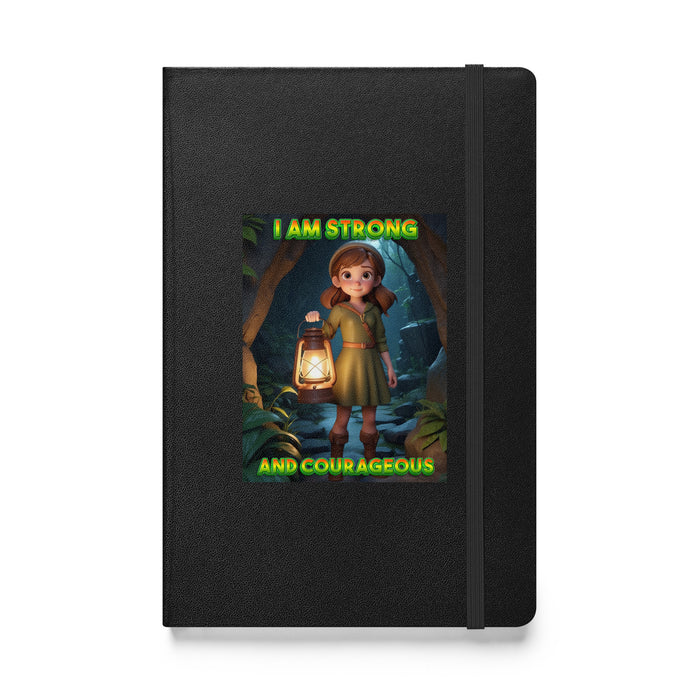 I am strong and courageous - Hardcover Bound Lined Notebook - 80310401