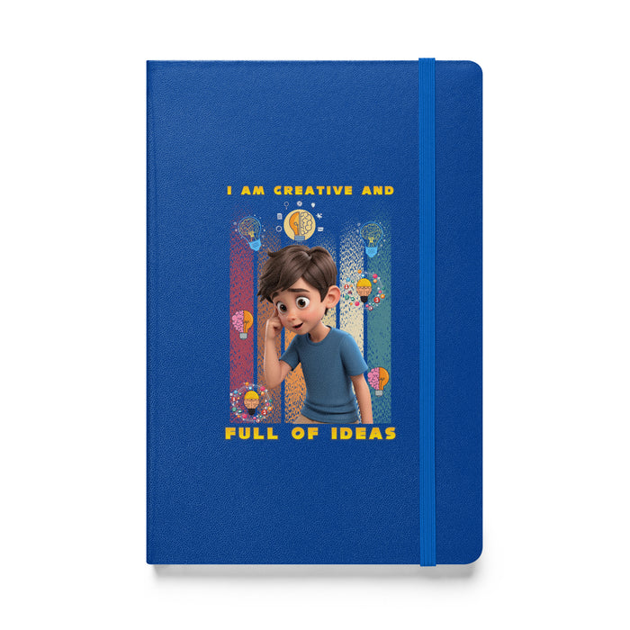 I am creative and full of ideas - Hardcover Bound Lined Notebook - 20110401