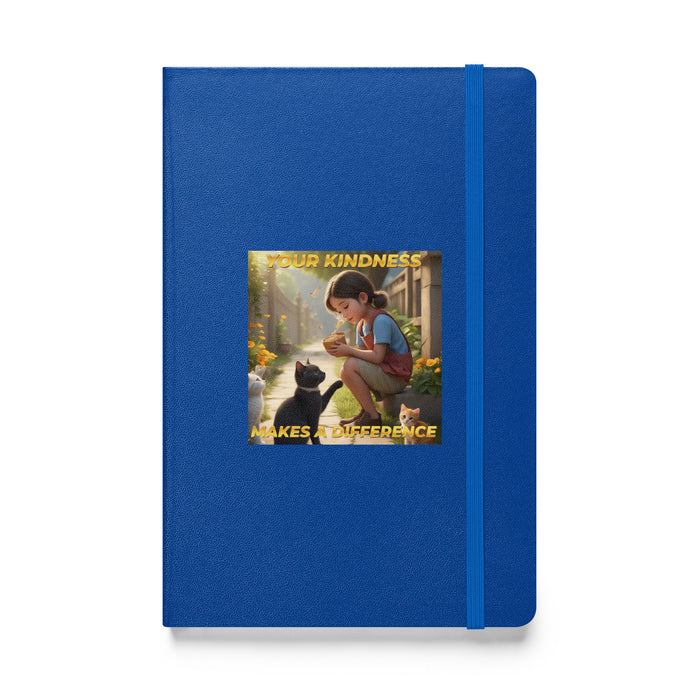 Your kindness makes a difference - Hardcover Bound Lined Notebook - 40510401