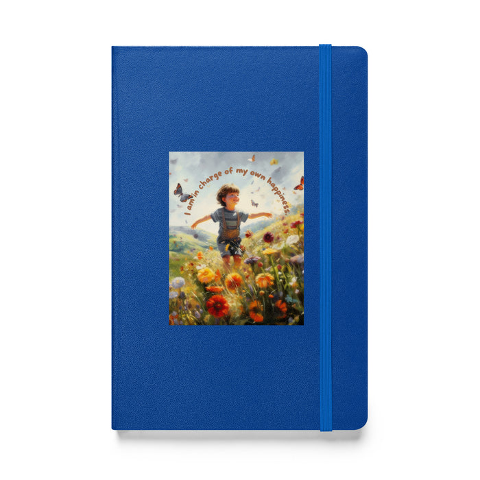 I am in charge of my own happiness 3 - Hardcover Bound Lined Notebook - 80730401