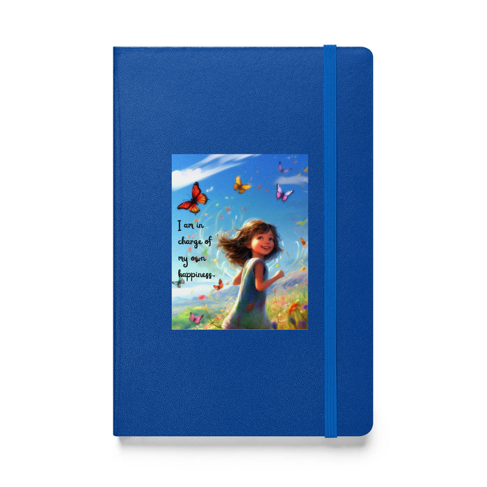 I am in charge of my own happiness 2 - Hardcover Bound Lined Notebook - 80720401