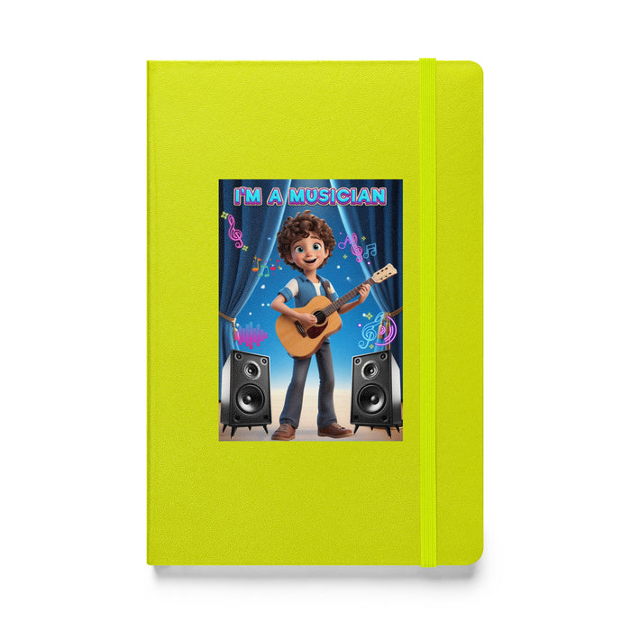 I'm a musician - Hardcover Bound Lined Notebook - 20810401