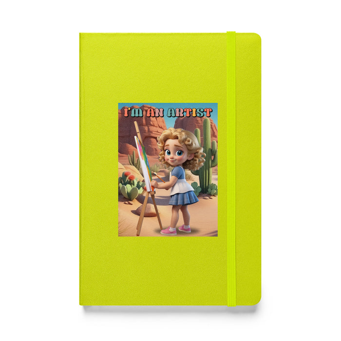 I'm an artist - Hardcover Bound Lined Notebook - 20610401