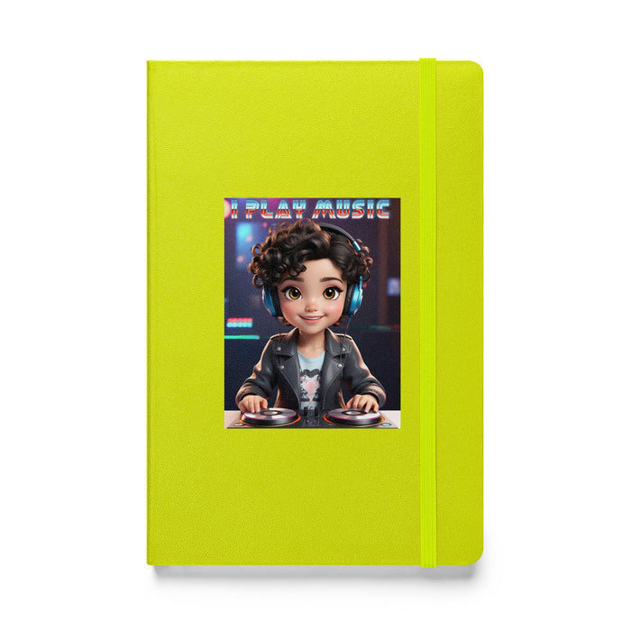 I play music - Hardcover Bound Lined Notebook - 20410401