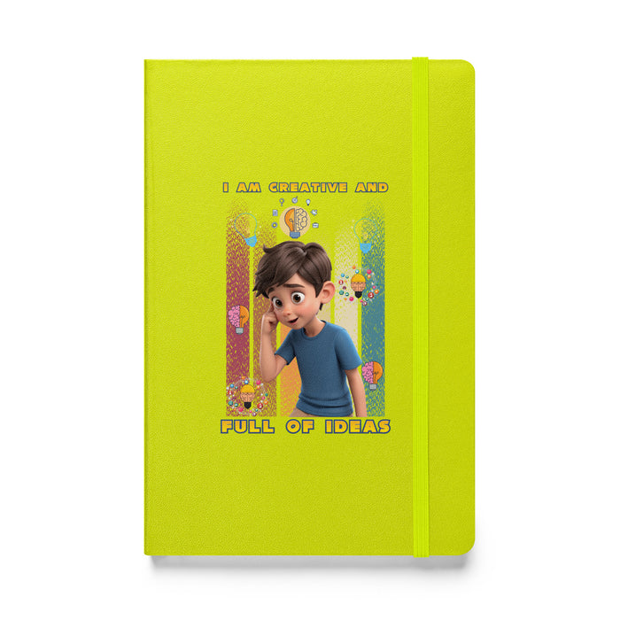 I am creative and full of ideas - Hardcover Bound Lined Notebook - 20110401