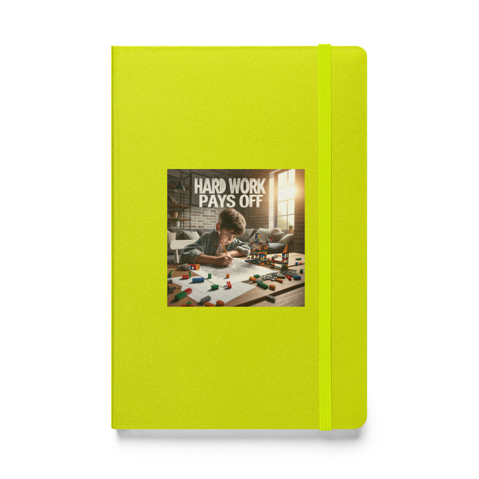 Hard work pays off 3 - Hardcover Bound Lined Notebook - 30830401