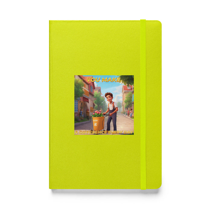 You make a difference every day - Hardcover Bound Lined Notebook - 40610401