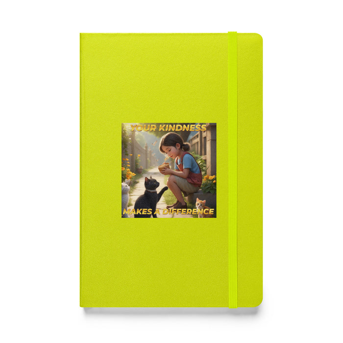 Your kindness makes a difference - Hardcover Bound Lined Notebook - 40510401