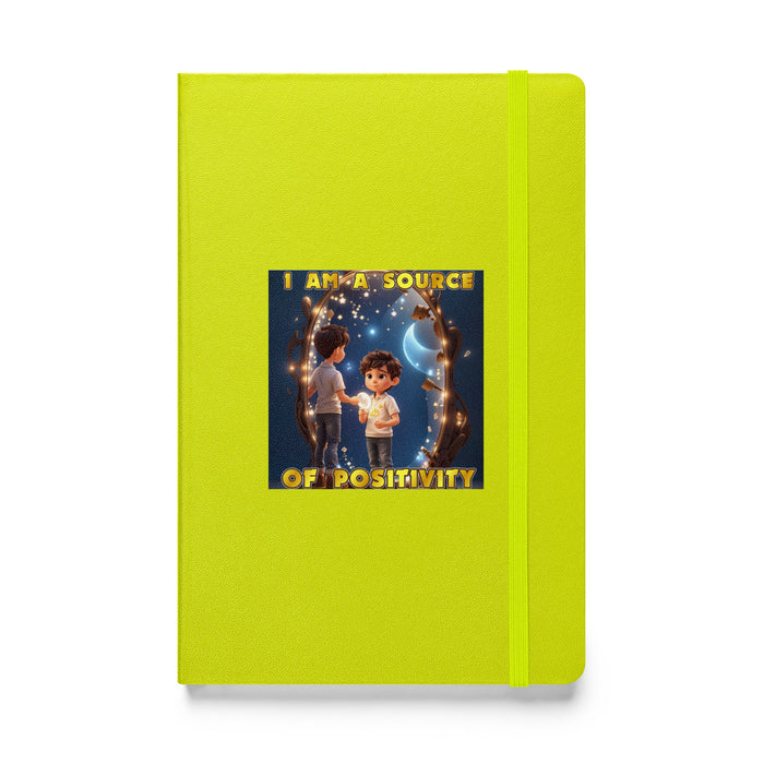 I am a source of positivity - Hardcover Bound Lined Notebook - 70710401