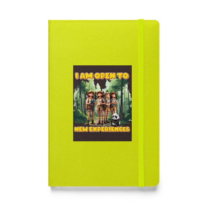 I am open to new experiences - Hardcover Bound Lined Notebook - 70510401