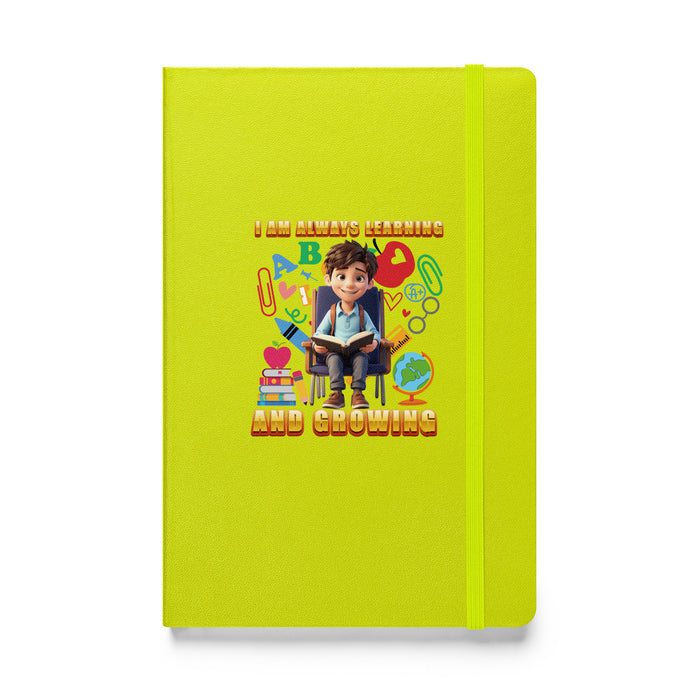 I am always learning and growing - Hardcover Bound Lined Notebook - 70310401