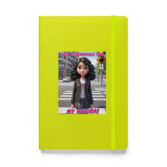 I am responsible for my actions - Hardcover Bound Lined Notebook - 80810401