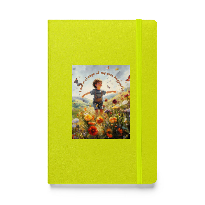 I am in charge of my own happiness 3 - Hardcover Bound Lined Notebook - 80730401