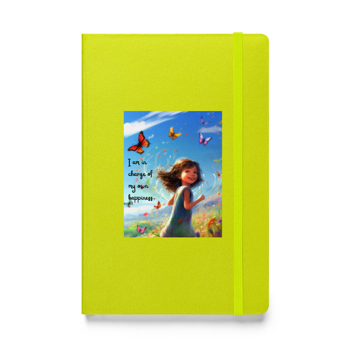 I am in charge of my own happiness 2 - Hardcover Bound Lined Notebook - 80720401