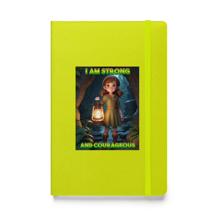 I am strong and courageous - Hardcover Bound Lined Notebook - 80310401