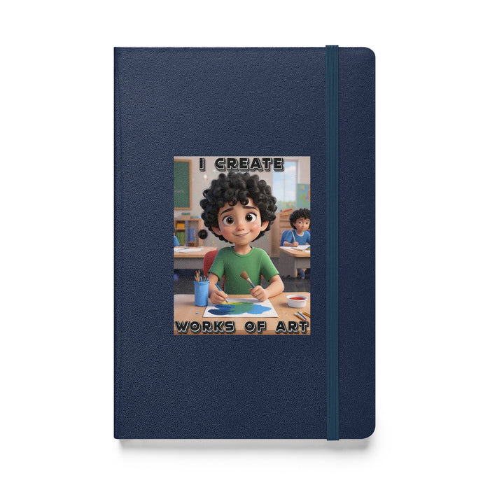 I create works of art 2 - Hardcover Bound Lined Notebook - 20310401