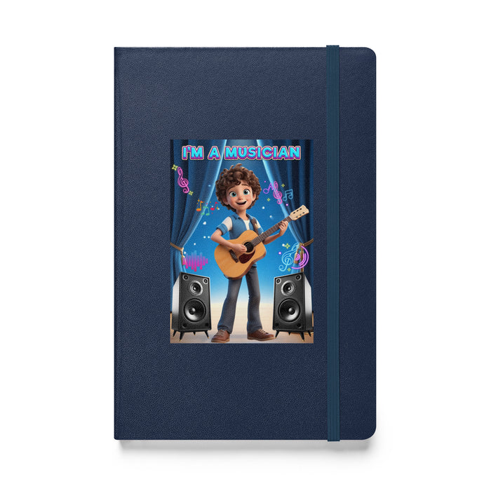 I'm a musician - Hardcover Bound Lined Notebook - 20810401