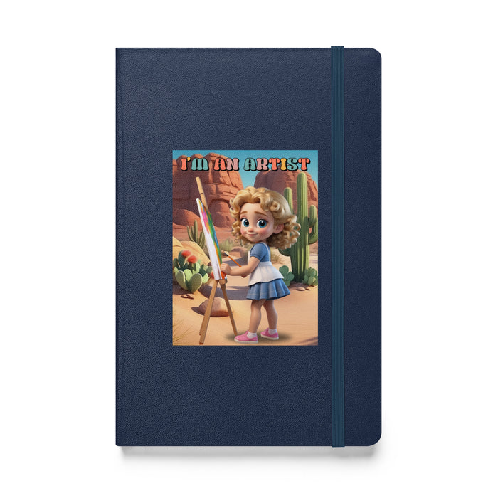 I'm an artist - Hardcover Bound Lined Notebook - 20610401