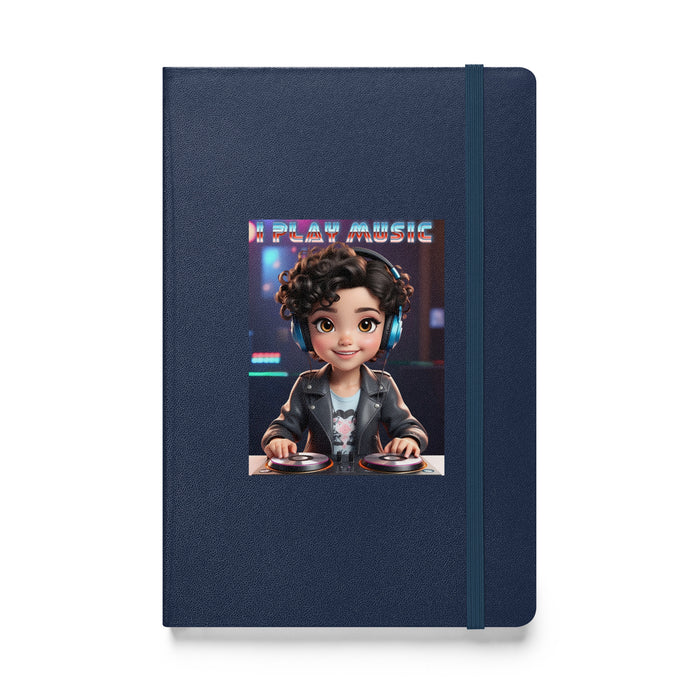 I play music - Hardcover Bound Lined Notebook - 20410401