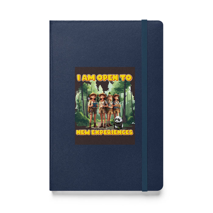 I am open to new experiences - Hardcover Bound Lined Notebook - 70510401