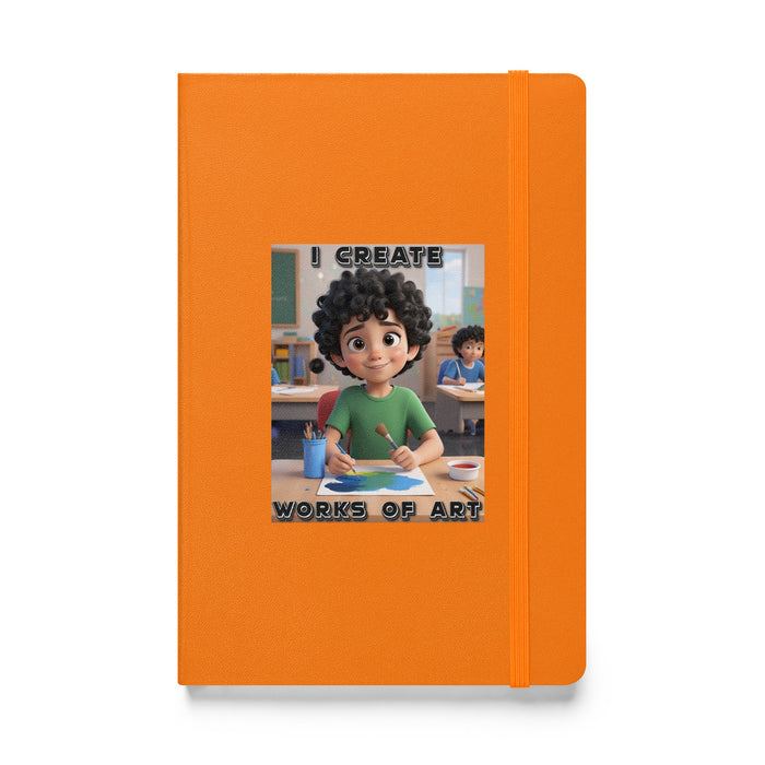 I create works of art 2 - Hardcover Bound Lined Notebook - 20310401