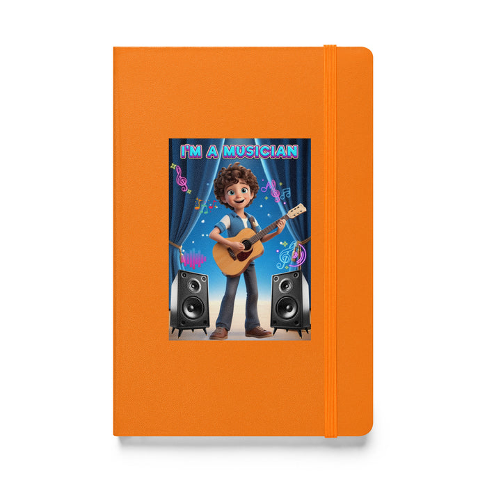 I'm a musician - Hardcover Bound Lined Notebook - 20810401