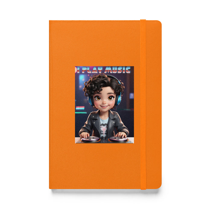 I play music - Hardcover Bound Lined Notebook - 20410401