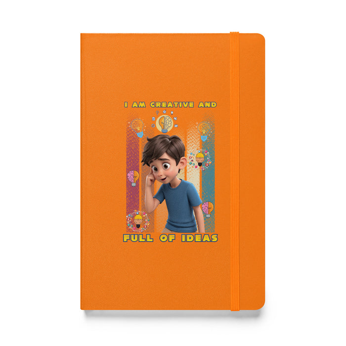 I am creative and full of ideas - Hardcover Bound Lined Notebook - 20110401