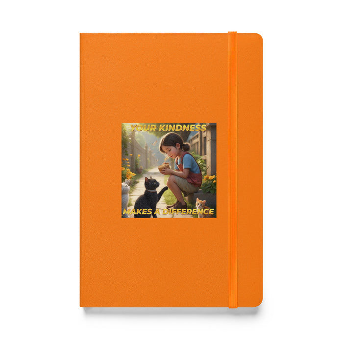 Your kindness makes a difference - Hardcover Bound Lined Notebook - 40510401