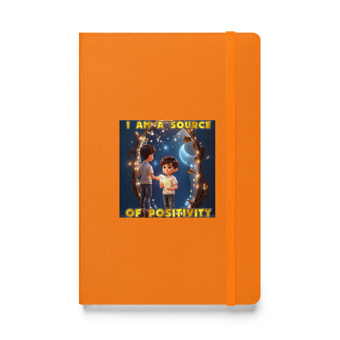 I am a source of positivity - Hardcover Bound Lined Notebook - 70710401