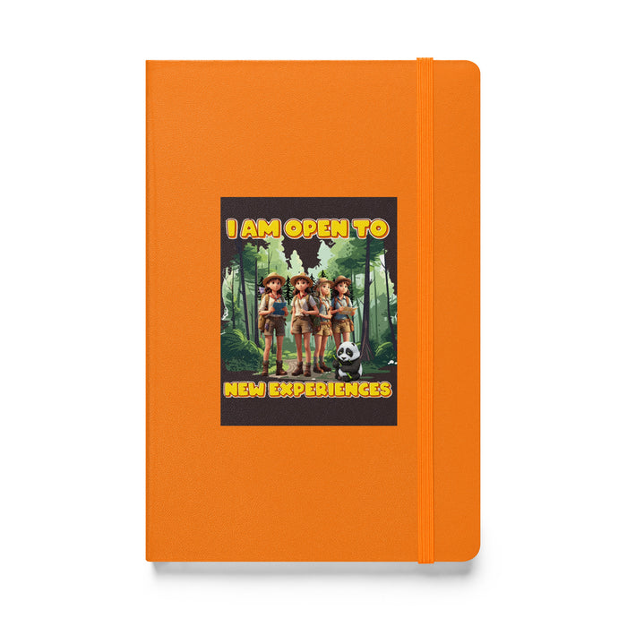 I am open to new experiences - Hardcover Bound Lined Notebook - 70510401